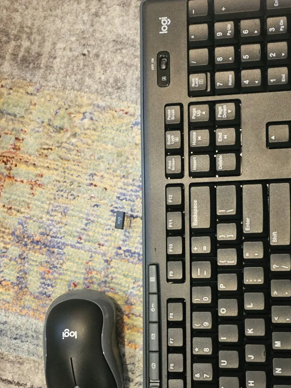 Logi Wireless / Bluetooth Keyboard, Mouse, and Dongle
